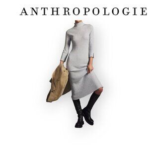 Textured Column Sweaterdress by Anthropologie Large Petite